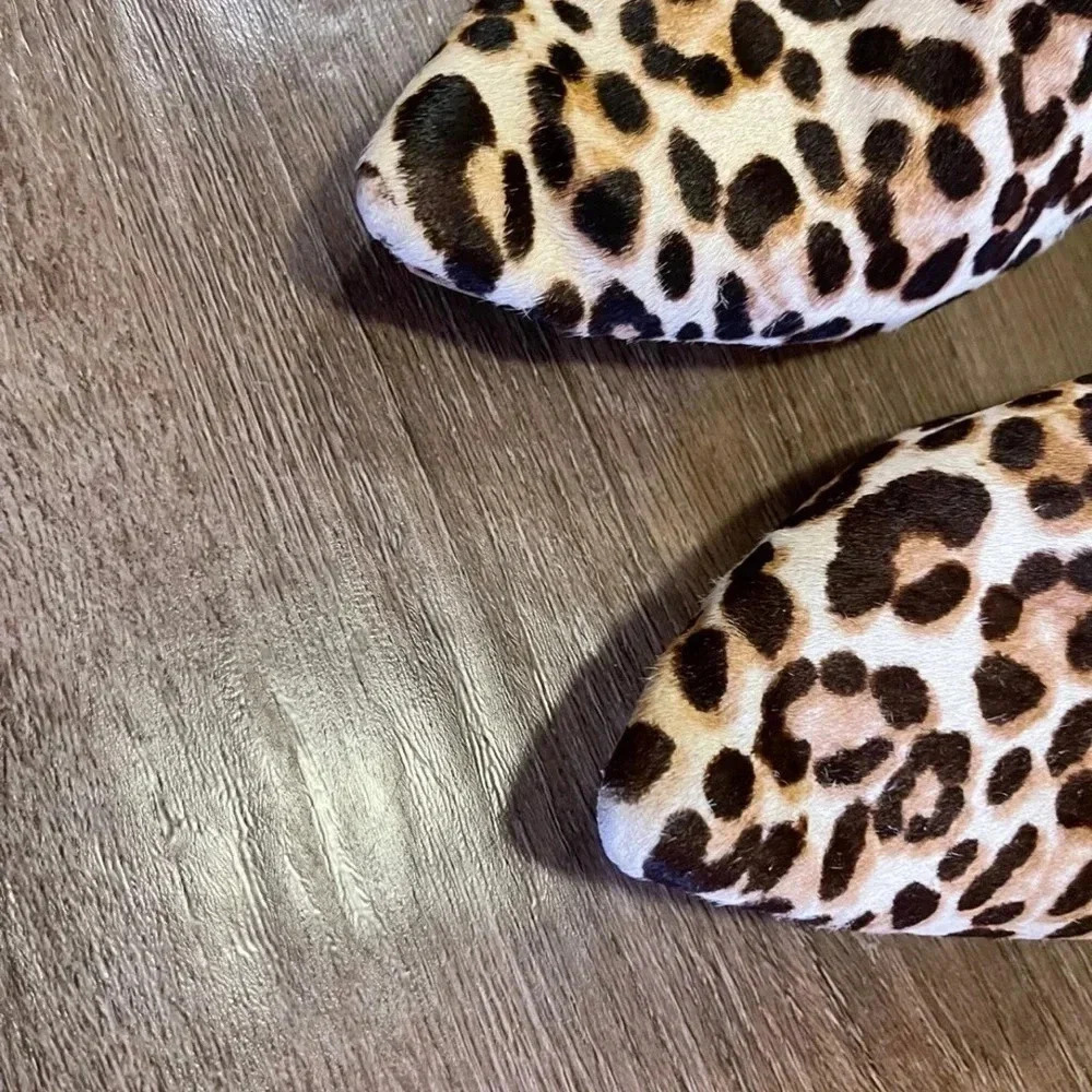 1. State fur animal print slides mules trend coastal western - Picture 9 of 10